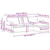 vidaXL Sofa Blau Gesamtabmessungen: 245 x 138 x 80 cm (B x T x H) Samt