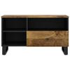 vidaXL TV-Schrank 80x33x46 cm Massivholz Mango & Holzwerkstoff