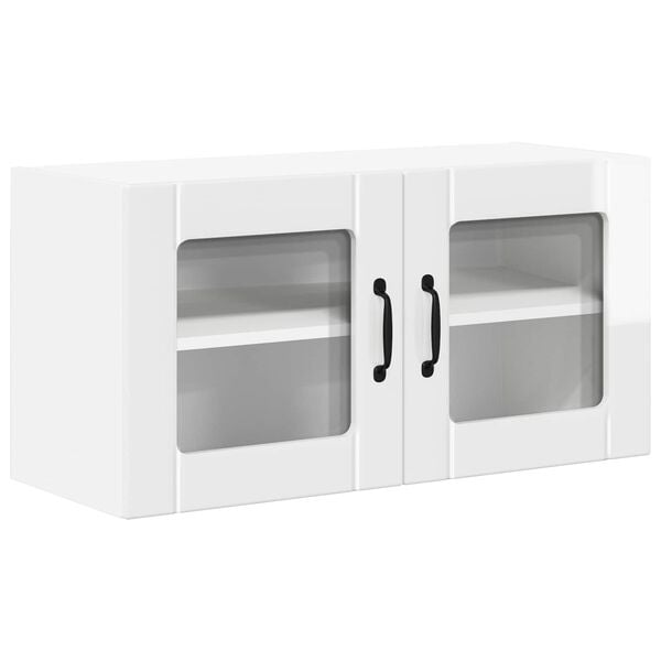 vidaXL K&uuml;chenschrank Lucca Hochglanz Wei&szlig; 80 x 31 x 40 cm