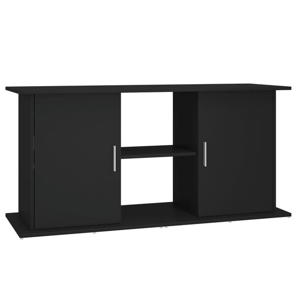 vidaXL Aquariumst&auml;nder Schwarz 121x41x58 cm Holzwerkstoff