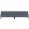 vidaXL Bettrahmen mit Matratze Dunkelgrau 160 x 200 cm Stoff