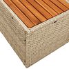 vidaXL Gartensofa Beige 184 x 62 x 85cm Poly-Rattan