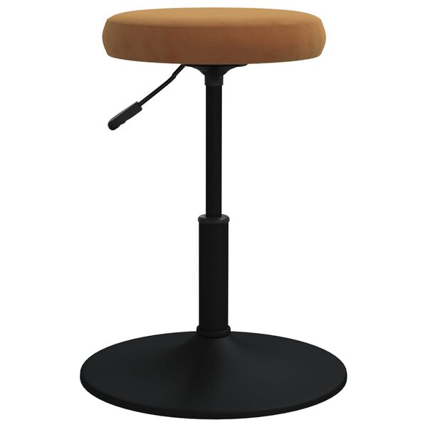 vidaXL Massagehocker Samt Braun