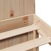 vidaXL Massivholzbett mit Regal ohne Matratze 200x200 cm Kiefer