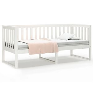 vidaXL Tagesbett ohne Matratze Wei&szlig; 75x190 cm Massivholz Kiefer