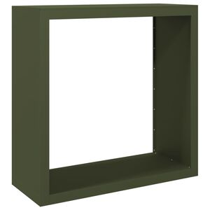 vidaXL Brennholzregal Gr&uuml;n 100x40x100 cm Stahl