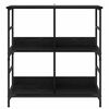 vidaXL Regal Schwarz Eichen-Optik 78,5 x 33 x 82 cm Holzwerkstoff