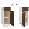 vidaXL Unterschrank mit Schublade Lyon Braun Eichen-Optik 30x46x81,5 cm