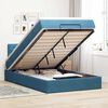 vidaXL Ottoman-Bett mit Matratze Dunkelblau 120x200 cm Samt
