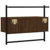 vidaXL TV-Wandschrank Braun Eiche 60,5x30x51 cm Holzwerkstoff