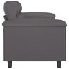 vidaXL 2-Sitzer-Sofa Grau 120 cm Kunstleder