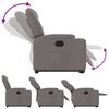 vidaXL Relaxsessel mit Aufstehhilfe Elektrisch Taupe Stoff