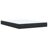 vidaXL Boxspringbett mit Matratze Schwarz 160x200 cm Samt