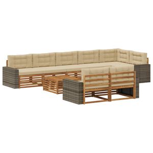 vidaXL Outdoor-Sofagarnitur 9 stk.