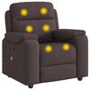vidaXL Massagesessel Dunkelbraun Stoff