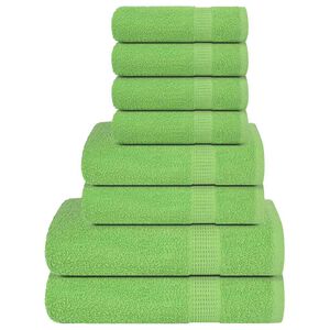 vidaXL 8-tlg. Handtuch-Set FROGN Apfelgr&uuml;n 360 g/m&sup2;