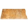 vidaXL Tischplatte mit Baumkante 100x80x2,5 cm Massivholz Mango