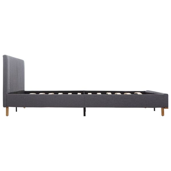 vidaXL Bettgestell Hellgrau Stoff 160&times;200 cm