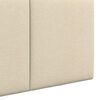 vidaXL H&auml;ngevorderseite Wandmontiert Creme 110 x 55 x 5 cm Stoff