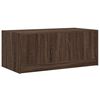 vidaXL Couchtisch mit Glast&uuml;ren Braun Eichen-Optik 102x50x42 cm