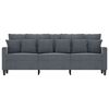 vidaXL 3-Sitzer-Sofa Dunkelgrau 180 cm Samt