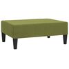vidaXL Schlafsofa 2-Sitzer mit 2 Kissen und Fu&szlig;hocker Hellgr&uuml;n Samt