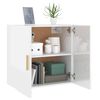 vidaXL Wandschrank Hochglanz-Wei&szlig; 60x30x60 cm Holzwerkstoff