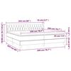 vidaXL Boxspringbett mit Matratze Schwarz 200x200 cm Stoff