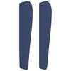 vidaXL Kopfteil mit Ohren Blau 93x23x118/128 cm Stoff