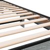 vidaXL Bettgestell Grau Sonoma 90x190 cm Holzwerkstoff und Metall