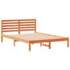 vidaXL Bettrahmen Wachsbraun 140 x 220 cm Massives Kiefernholz