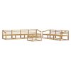 vidaXL Outdoor-Sofagarnitur 8 stk. Wei&szlig;