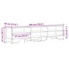 vidaXL TV-Schrank Grau Sonoma 180x34x41 cm Holzwerkstoff