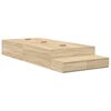 vidaXL Aufbewahrungsbettgestell Sonoma-Eiche 100 cm Holzwerkstoff