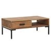 vidaXL Couchtisch 90x50x35 cm Massivholz Kiefer