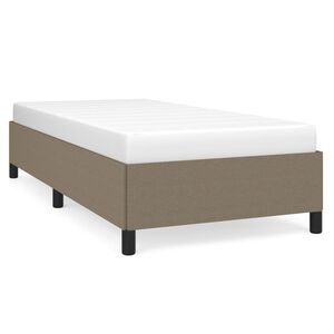 vidaXL Bettgestell ohne Matratze Taupe 100x200 cm Stoff