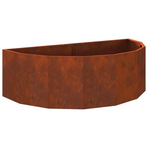 vidaXL Pflanzk&uuml;bel Rostig 120 x 60 x 35 cm Wetterfeststahl