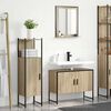 vidaXL Badezimmermöbel Set mit Regal 3 pcs Braun 33 x 33 x 120.5 cm