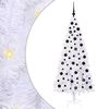 vidaXL K&uuml;nstlicher Weihnachtsbaum Wei&szlig; 180 cm PVC und Stahl