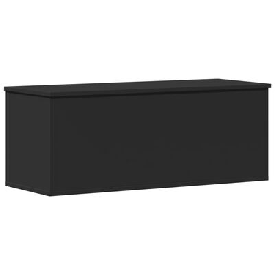 vidaXL Truhe Schwarz 90x35x35 cm Holzwerkstoff