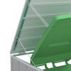 vidaXL M&uuml;lltonnenbox f&uuml;r 2 Tonnen Grau 144x81x113 cm Stahl