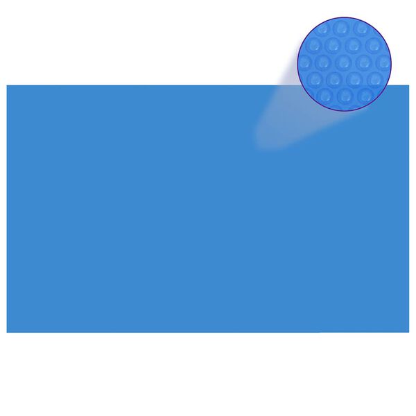 Rechteckige Pool-Abdeckung 260 x 160 cm PE Blau