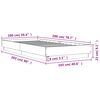 vidaXL Bettgestell mit LED R&auml;uchereiche 100x200 cm