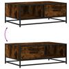 vidaXL Couchtisch R&auml;uchereiche 90x57x35 cm Holzwerkstoff und Metall