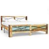 vidaXL Massivholzbett ohne Matratze Altholz 140x200 cm