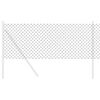 vidaXL Kettenzaun Grau 25 x 0,8 m Stahl