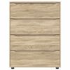 vidaXL Stauraumschr&auml;nke 2 pcs Sonoma-Eiche 80 x 48 x 105 cm