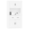 vidaXL Highboard Wei&szlig; Holzwerkstoff