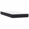 vidaXL Boxspringbett mit Matratze Schwarz 90x220 cm Samt