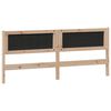 vidaXL Kopfteil Braun und Dunkelgrau 200 cm Massivholz Kiefer